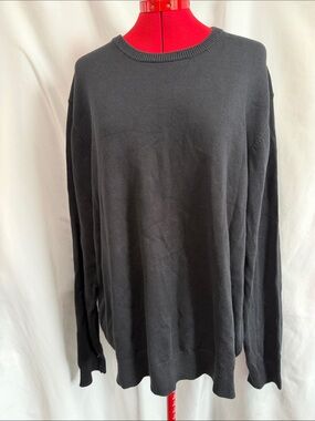 Amazon Essentials Men's Black Crewneck Pullover Sweater